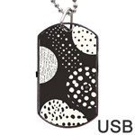 Geometric Design 09 Dog Tag USB Flash (One Side) Front