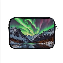 Lake Mountains Aorora Northern Lights Snow Apple Macbook Pro 15  Zipper Case