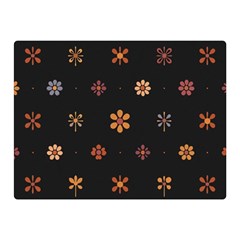 Minimalist Pattern With Simple Lines,flower And Shapes, Creating A Clean And Modern Two Sides Premium Plush Fleece Blanket (mini) by myclothy