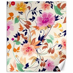 Abstract Floral Background Canvas 8  X 10 