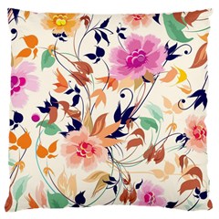 Abstract Floral Background Large Cushion Case (one Side)