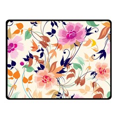 Abstract Floral Background Two Sides Fleece Blanket (small) by kyorashop23