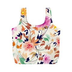 Abstract Floral Background Full Print Recycle Bag (m) by kyorashop23