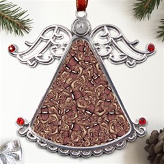 Human Spider Mutant Creatures Motif Random Pattern Metal Angel With Crystal Ornament by dflcprintsclothing