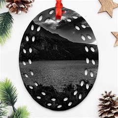 Nahuel Huapi Lake And Andes Range Mountains Landscape, Bariloche, Argentina Oval Filigree Ornament (two Sides) by dflcprintsclothing