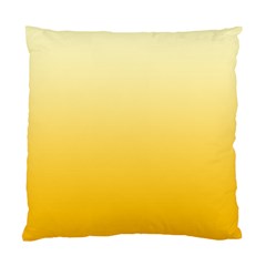 Cream Yellow To Amber Orange Linear Gradient Standard Cushion Case (two Sides)
