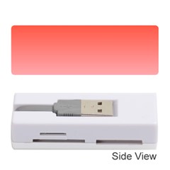 Scarlet Red To Pink Lace Linear Gradient Memory Card Reader (stick) by GradientsOmbre