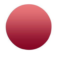 Coral Pink To Burgundy Red Linear Gradient Mini Round Pill Box (pack Of 5) by GradientsOmbre