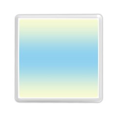 Cream Yellow To Baby Blue Bilinear Gradient Memory Card Reader (square) by GradientsOmbre