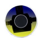 Navy Blue To Electric Yellow Linear Gradient On-the-Go Memory Card Reader Back