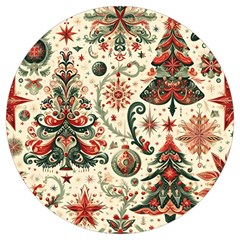 Christmas Tree Snow Round Trivet
