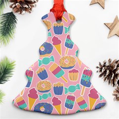Ice Cream Donut Sweets Candie Ornament (christmas Tree)  by Apenda