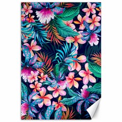 Hawaiian Flowers Hawaii Canvas 12  X 18  by Cemarart