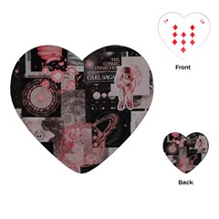 Aesthetic , Aesthetic, Dark Playing Cards Single Design (heart)