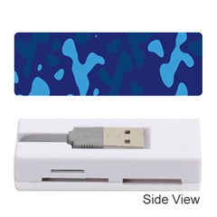Blue Camouflage Pattern Memory Card Reader (stick) by kyorashop23
