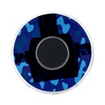 Blue Camouflage Pattern On-the-Go Memory Card Reader Front