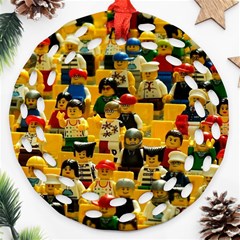 Lego People, Games Ornament (round Filigree)