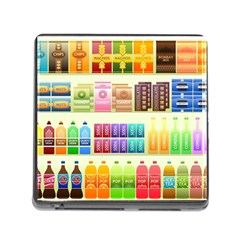 Supermarket Shelf Products Snacks Memory Card Reader (square 5 Slot)