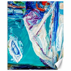 Sailing Boat Canvas 16  X 20 