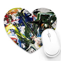 Snow In A City-1-1 Heart Mousepad by bestdesignintheworld