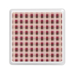 Retro 60s 50s Plaid Pattern 2 Memory Card Reader (square)