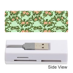 Retro 1880s Flowers Pattern 5 Memory Card Reader (stick)