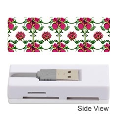 Retro 1880s Flowers Pattern 2 Memory Card Reader (stick) by violetheavensky