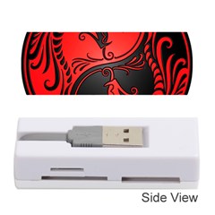Red Yin Yang Dragons Memory Card Reader (stick) by JeffBartels