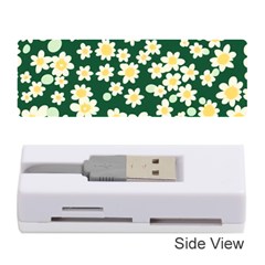 Mid Century Retro Floral 1970s 1960s Pattern 93 Memory Card Reader (stick) by violetheavensky