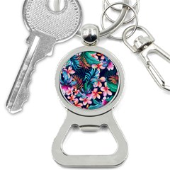 Hawaiian Flowers Hawaii Bottle Opener Key Chain