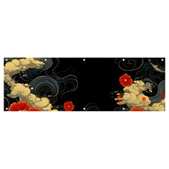 Korean Art Flowers Asian Pattern Banner And Sign 12  X 4  by Sabxi