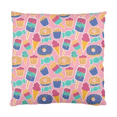 Ice Cream Donut Sweets Candie Standard Cushion Case (two Sides) by Apenda