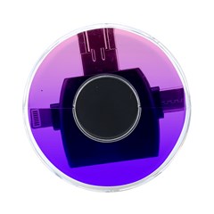Cotton Candy Pink To Indigo Violet Linear Gradient On-the-go Memory Card Reader by GradientsOmbre