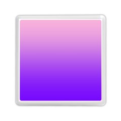 Cotton Candy Pink To Indigo Violet Linear Gradient Memory Card Reader (square)