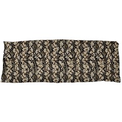 Beige Snake Pattern 15 x40  Body Pillow Case Dakimakura (two Sides) by DinkovaArt