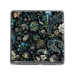 Pattern Flower Plants Leaves Nature Memory Card Reader (square 5 Slot) by Tsamara