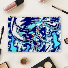 Trippy Dippy Bears Blue Dancing Greatful Dead Skull Steal Your Face Cosmetic Bag (large) by Salmanaz77
