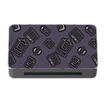 Background Wallpaper Pattern Notes Memory Card Reader with CF Front