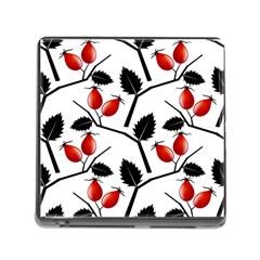 Rose Hip Pattern Branches Autumn Memory Card Reader (square 5 Slot) by Hannah976