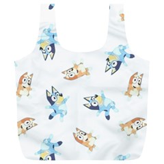 Bluey, Bluey Merch, Bluey Pattern, Bluey Bluey, Bingo, Bluey Design, Bluey Dog Full Print Recycle Bag (xl) by avitendut