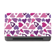 Heart Pattern Repetition Background Memory Card Reader With Cf