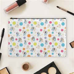 Bluey, Bluey Merch, Bluey Pattern, Bluey Bluey, Bingo, Bluey Design, Bluey Dog Cosmetic Bag (large) by avitendut