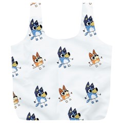 Bluey, Bluey Merch, Bluey Pattern, Bluey Bluey, Bingo, Bluey Design, Bluey Dog Full Print Recycle Bag (xl) by avitendut