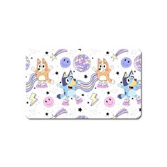 Bluey, Bluey Merch, Bluey Pattern, Bluey Bluey, Bingo, Bluey Design, Bluey Dog Magnet (name Card) by avitendut