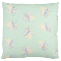 Bluey, Bluey Merch, Bluey Pattern, Bluey Bluey, Bingo, Bluey Design, Bluey Dog Large Premium Plush Fleece Cushion Case (two Sides) by avitendut