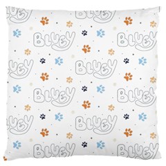Bluey, Bluey Merch, Bluey Pattern, Bluey Bluey, Bingo, Bluey Design, Bluey Dog Large Cushion Case (two Sides)