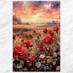 Roses Flower Field Sunset Nature Canvas 24  X 36  by Anend